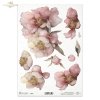 dekoracyjne wzory, motywy kwiatowe, bukiet kwiatów, Ogród Muz, Garden of Muses * Mulberry decoupage paper FPA1005, decorative patterns, floral motifs, bouquet of flowers, Garden of Muses *Seria Garden of Muses
